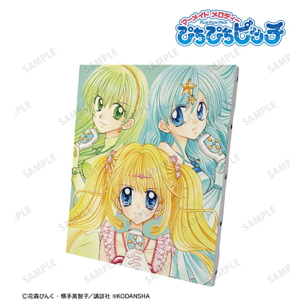 『ぴちぴちピッチ』七海 るちあ&宝生 波音&洞院 リナ 3巻表紙イラスト キャンバスボー ド