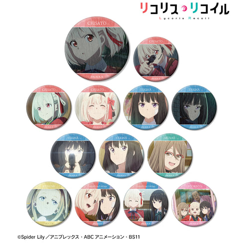 『リコリス・リコイル』トレーディング場面写和紙缶バッジ BOX