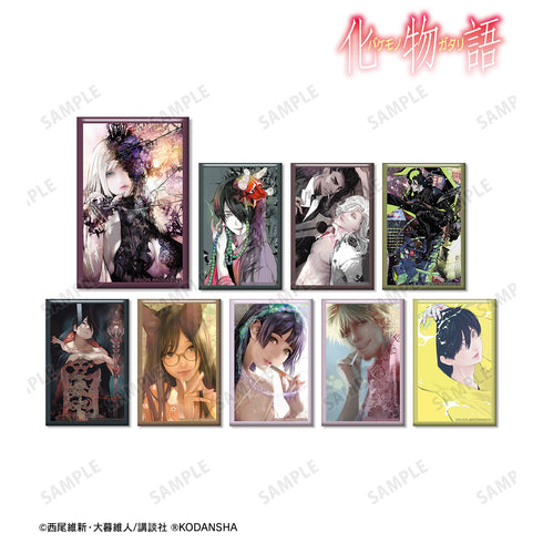 『化物語』トレーディング表紙イラストスクエア⽸バッジ ver.B(全9種)BOX