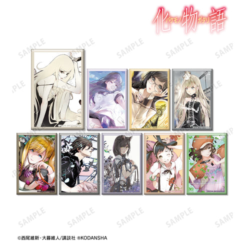 『化物語』トレーディング特装版表紙イラストスクエア⽸バッジ ver.B(全9種)BOX