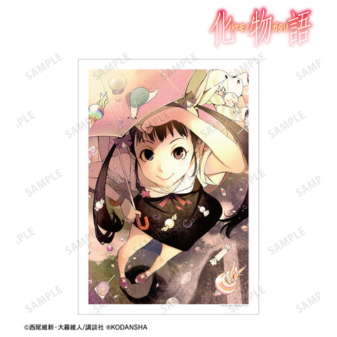 『化物語』⼋九寺真宵 2巻表紙イラスト A3マット加⼯ポスター