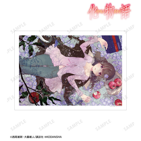 『化物語』千⽯撫⼦ 特装版6巻表紙イラスト A3マット加⼯ポスター
