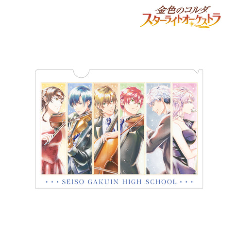 《金色琴弦 星光管弦乐团》星奏学院高中 Ani-Art aqua label 透明文件夹