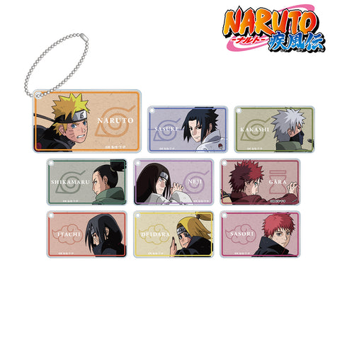 『NARUTO-ナルト- 疾風伝』描き下ろしイラスト 戦う背中ver. トレーディングスクエアアクリルキーホルダー (全9種) BOX