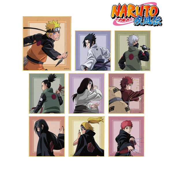 『NARUTO-ナルト- 疾風伝』描き下ろしイラスト 戦う背中ver. トレーディングミニ色紙 (全9種) BOX