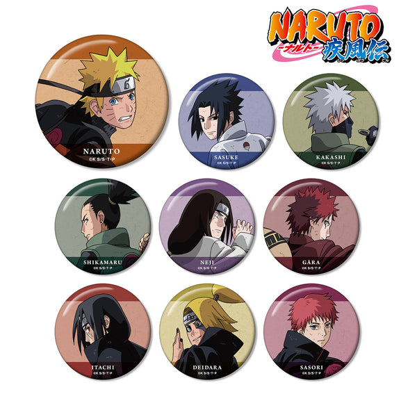 『NARUTO-ナルト- 疾風伝』描き下ろしイラスト 戦う背中ver. トレーディング缶バッジ (全9種) BOX