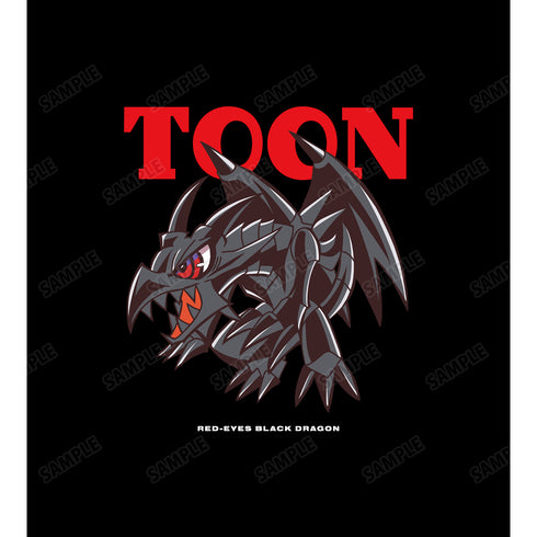 『遊☆戯☆王デュエルモンスターズ』真紅眼の黒竜 トゥーン・ワールド テイストデフォルメ Tシャツ (メンズ/レディース)
