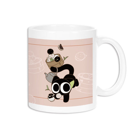 『羅小黒戦記』 描き下ろしイラスト シャオヘイ(猫) B 飲茶ver. マグカップ