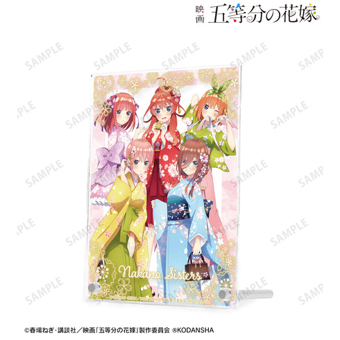 『映画 五等分の花嫁』描き下ろしイラスト 集合 桜和装ver. ダブルアクリルパネル
