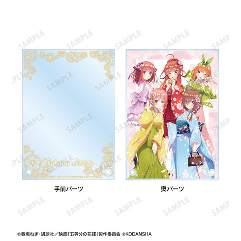 『映画 五等分の花嫁』描き下ろしイラスト 集合 桜和装ver. ダブルアクリルパネル