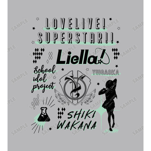『ラブライブ!スーパースター!! 』若菜 四季 Ani-Sketch Tシャツ(メンズ/レディース)