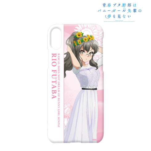 『青春ブタ野郎はバニーガール先輩の夢を見ない』描き下ろしイラスト 双葉理央 ひまわりと白いワンピースver. iPhoneケース