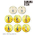 『BANANA FISH』トレーディング Botania マット缶バッジ BOX
