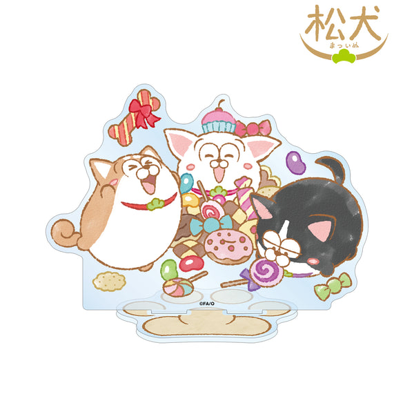『おそ松さん 松犬』しばいぬ&チワワ&ボストン スイーツver. BIGアクリルスタンド