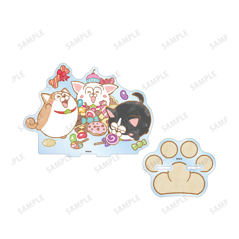 『おそ松さん 松犬』しばいぬ&チワワ&ボストン スイーツver. BIGアクリルスタンド