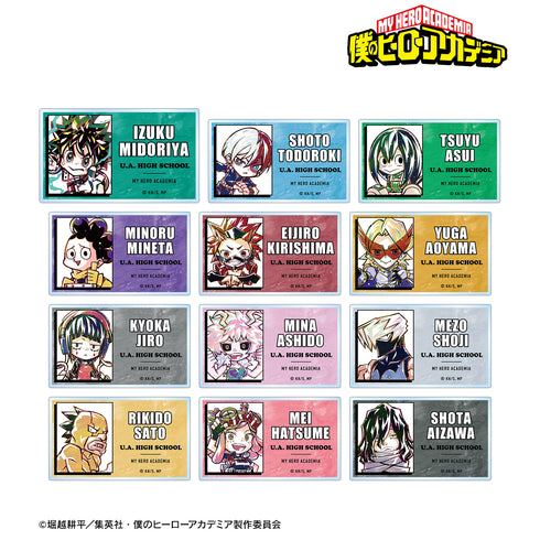 『僕のヒーローアカデミア』トレーディング デフォルメAni-Art アクリルネームプレート ver.A(全12種) BOX