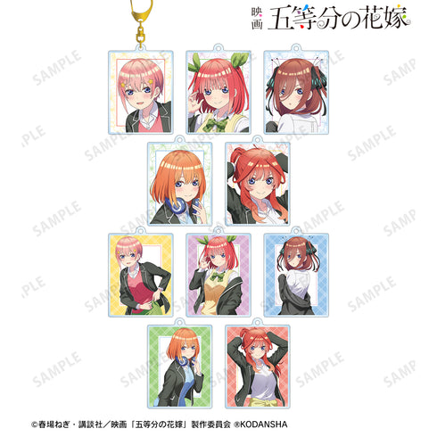 『映画 五等分の花嫁』描き下ろしイラスト ⾐装交換ver. トレーディングアクリルキーホル ダー(全10種)BOX