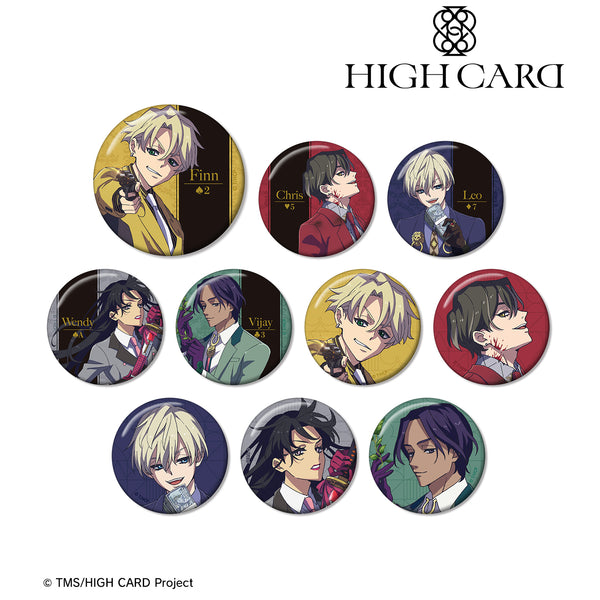 『HIGH CARD』トレーディング⽸バッジ (全10種) BOX