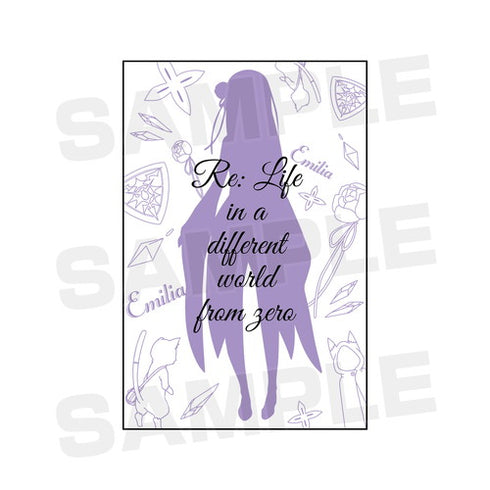 『Re:ゼロから始める異世界生活』エミリア ラインアート Tシャツ(メンズ/レディース)