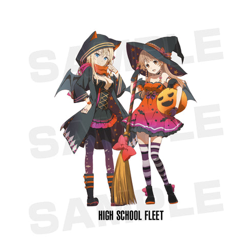 『劇場版 ハイスクール・フリート』描き下ろしイラスト ハロウィンVer. Tシャツ (メンズ/レディース)