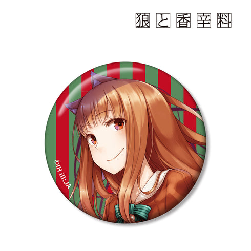 『狼と香辛料』文倉十先生 描き下ろしイラスト ホロ サンタver. 缶バッジ