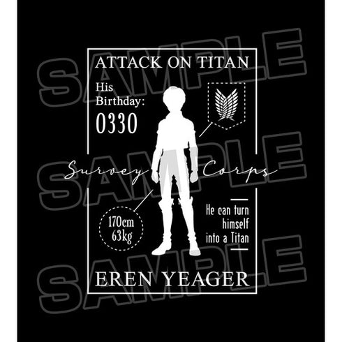 『進撃の巨人』エレン Tシャツ (メンズ/レディース)