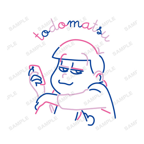 『おそ松さん』トド松 ラインアート Tシャツ (メンズ/レディース)