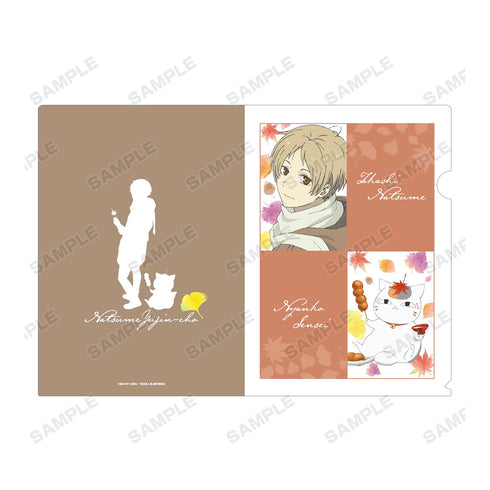 『夏目友人帳』描き下ろしイラスト 夏目貴志&ニャンコ先生 紅葉狩りver. クリアファイル