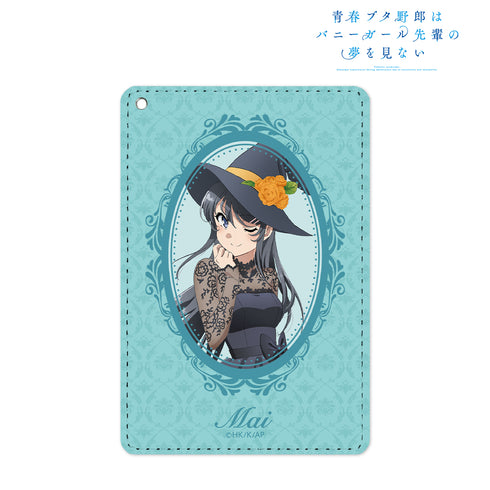 『青春ブタ野郎はバニーガール先輩の夢を見ない』描き下ろしイラスト 桜島麻衣 ハロウィンver. 1ポケットパスケース