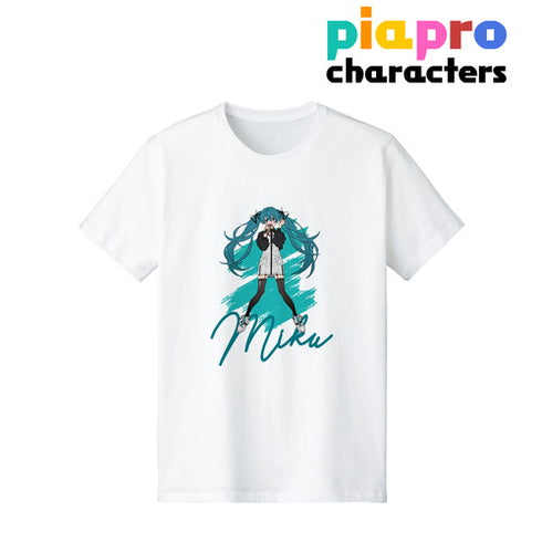 『ピアプロキャラクターズ』描き下ろしイラスト 初音ミク バンドver. Art by tarou2 Tシャツ(メンズ / レディース)