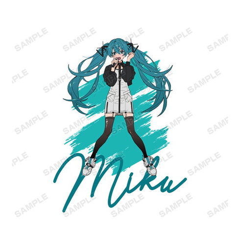 『ピアプロキャラクターズ』描き下ろしイラスト 初音ミク バンドver. Art by tarou2 Tシャツ(メンズ / レディース)