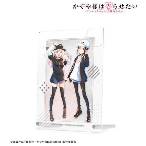 『かぐや様は告らせたい-ファーストキッスは終わらない-』描き下ろしイラスト ストリートファッションver. Ani-Art aqua label ダブルアクリルパネル