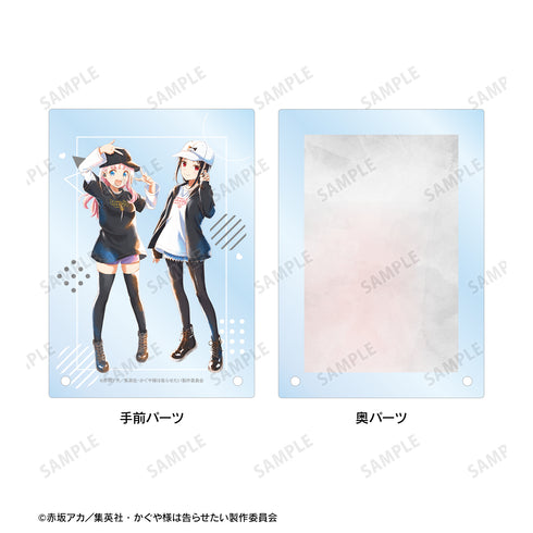 『かぐや様は告らせたい-ファーストキッスは終わらない-』描き下ろしイラスト ストリートファッションver. Ani-Art aqua label ダブルアクリルパネル