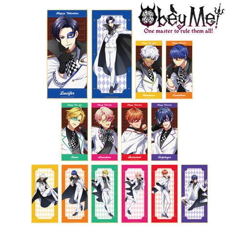 『Obey Me!』描き下ろしイラスト バレンタイン怪盗ver. トレーディングスタンド付き色紙(全14種) BOX