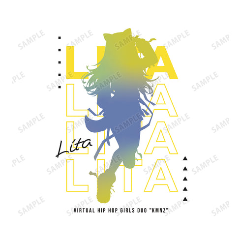 『KMNZ』緜先生 描き下ろしイラスト LITA タクティカルファッションver. BIGシルエットTシャツ