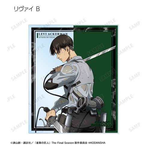 『進撃の巨人』描き下ろしイラスト 戦う背中ver. トレーディングアクリルカード (全8種) BOX