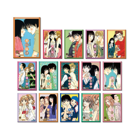 『君に届け』 トレーディング 表紙イラスト スクエア缶バッジ ver.A(単位/BOX)