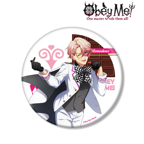 『Obey Me!』描き下ろしイラスト アスモデウス バレンタイン怪盗ver. BIG缶バッジ