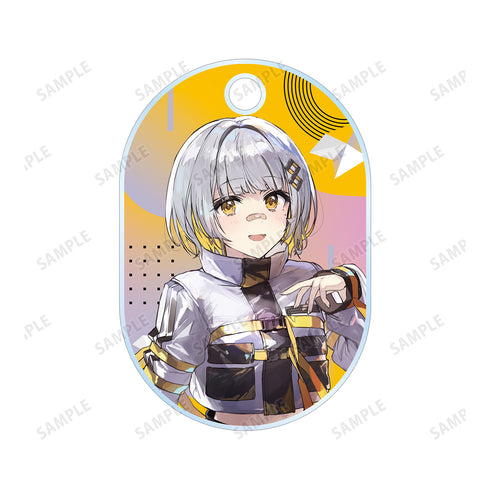 『HACHI』緜先生 描き下ろしイラスト HACHI タクティカルファッションver. 2連ワイヤーアクリルキーホルダー