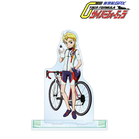 《新世紀GPX Cyber Formula》全新繪製插圖 蘭道爾 公路車版 BIG 壓克力立牌