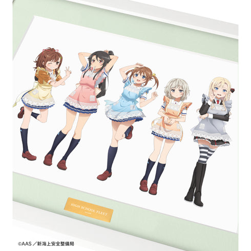 『劇場版 ハイスクール・フリート』描き下ろしイラスト 集合 制服エプロンver. キャラファイングラフ