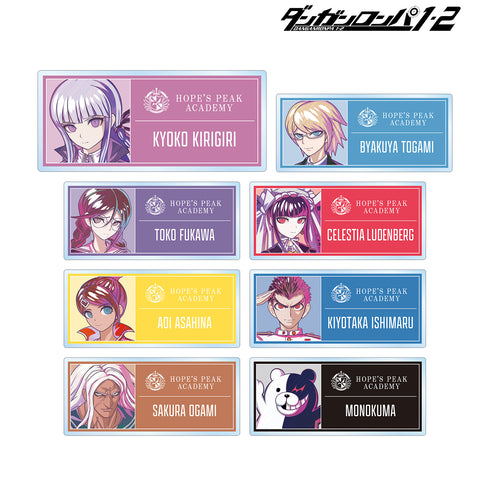 『ダンガンロンパ1・2 Reload』トレーディング Ani-Art clear label アクリルネームプレート ver.B(全8種) BOX