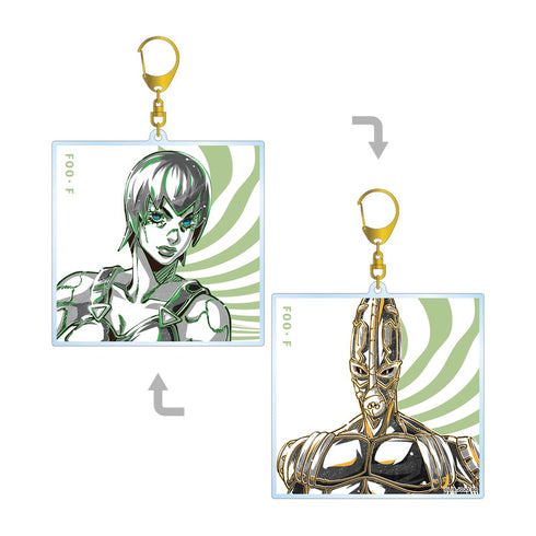 Anime "JoJo's Bizarre Adventure: Stone Ocean" Foo F&FOO; F Ani-Art BLACK LABEL Double-Sided BIG Acrylic Keychain