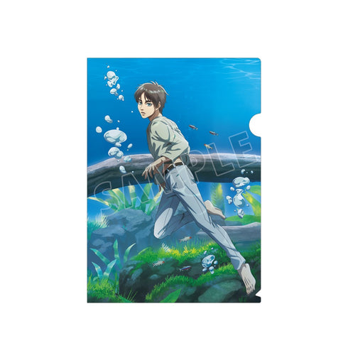 『進撃の巨人』 描き下ろしイラスト エレン 水中浮遊ver. クリアファイル