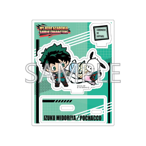 『僕のヒーローアカデミア×サンリオキャラクターズ』アクリルスタンドA緑谷出久・ポチャッコ