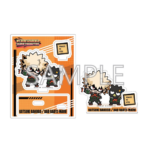 『僕のヒーローアカデミア×サンリオキャラクターズ』アクリルスタンドA爆豪勝己・バッドばつ丸