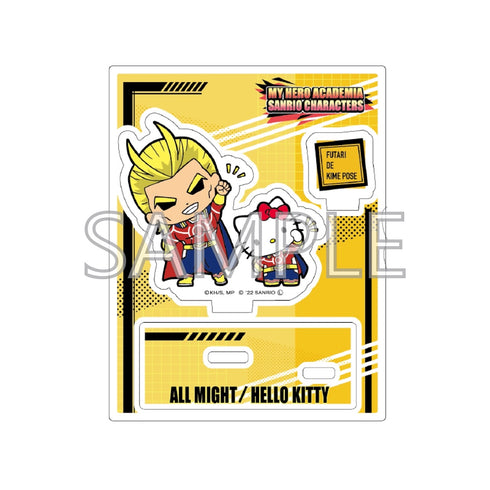 『僕のヒーローアカデミア×サンリオキャラクターズ』アクリルスタンドAオールマイト・ハローキティ