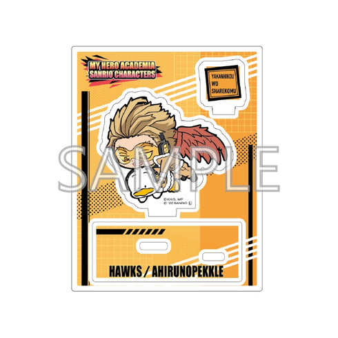 『僕のヒーローアカデミア×サンリオキャラクターズ』アクリルスタンドAホークス・あひるのペックル