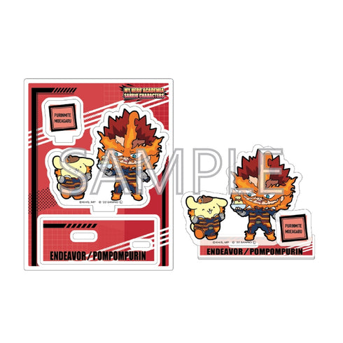 『僕のヒーローアカデミア×サンリオキャラクターズ』アクリルスタンドAエンデヴァー・ポムポムプリン