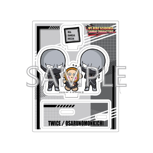 『僕のヒーローアカデミア×サンリオキャラクターズ』アクリルスタンドAトゥワイス・おさるのもんきち